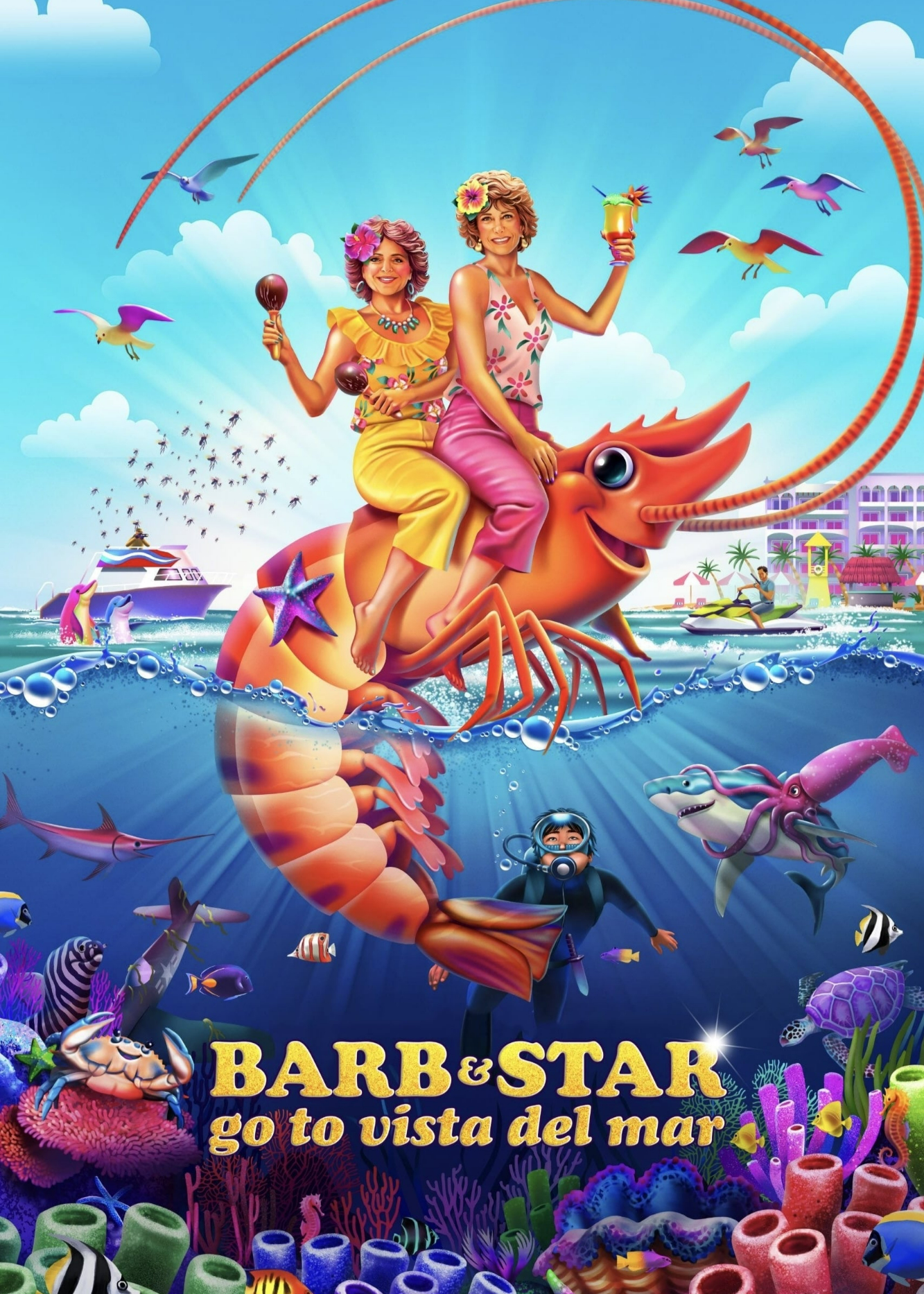 Xem Phim Cuộc Phiêu Lưu Của Barb Và Star: Đường Đến Vista Del Mar Vietsub HD Online - Rophim