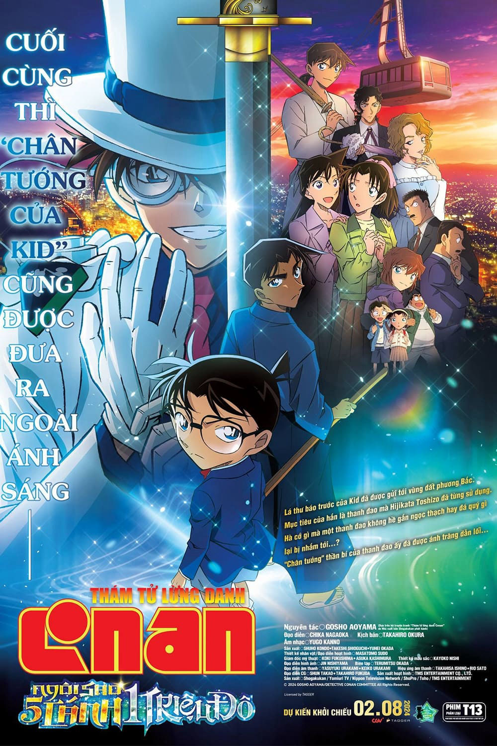 Xem Phim Thám Tử Lừng Danh Conan: Ngôi Sao 5 Cánh 1 Triệu Đô Vietsub HD Online - Rophim